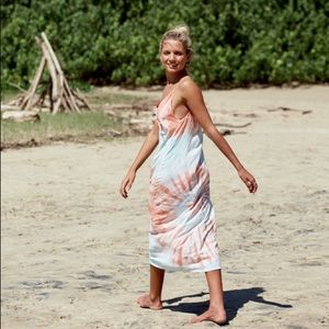 Roxy Summer dress Tie Dye Midi Dress